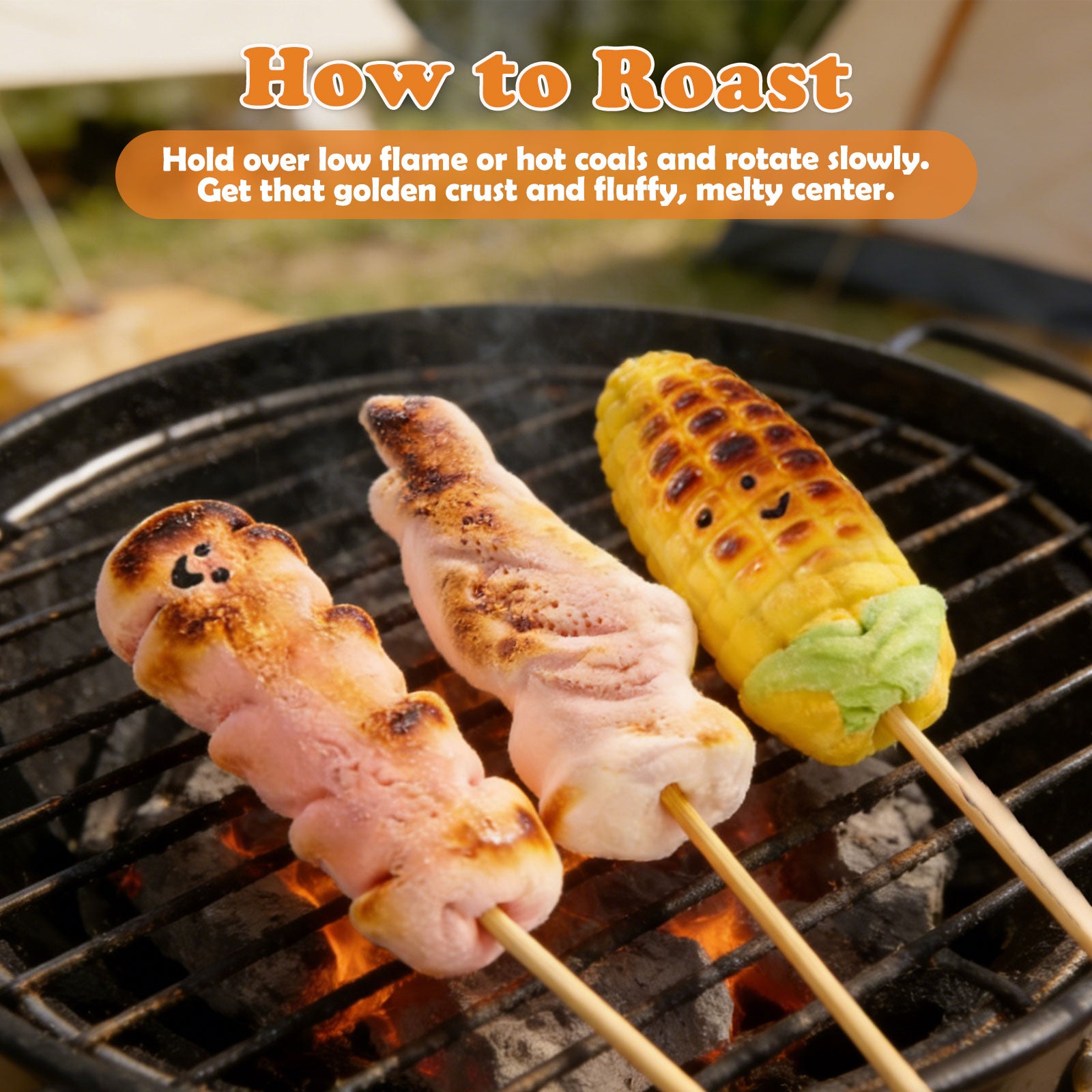 Fruit Flavors BBQ Marshmallow Skewers