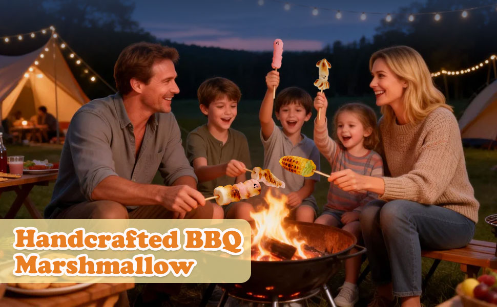 Fruit Flavors BBQ Marshmallow Skewers