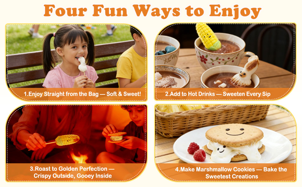 Fruit Flavors BBQ Marshmallow Skewers