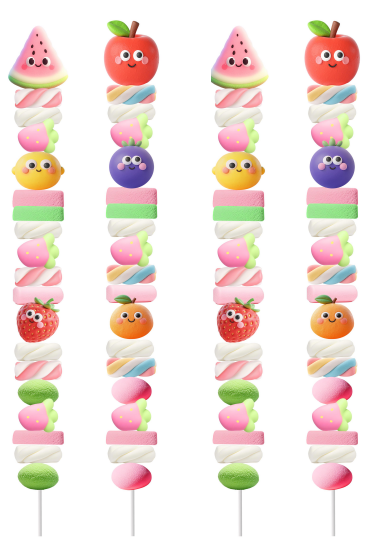 Party Extra Long Summer collection Kabob Mashmallow